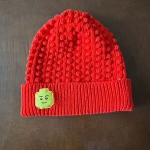 Adult LEGO Target Collection Minifigure Patch Beanie Hat One Size in Red